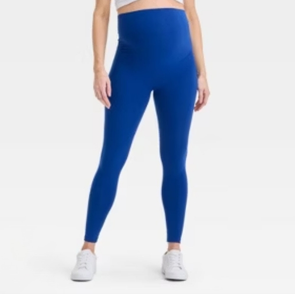 Isabel Maternity by Ingrid & Isabel Pants - Isabel Maternity by Ingrid & Isabel High Rise Active Blue Leggings